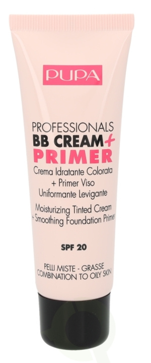 Pupa Milano Pupa Pupa Professionals BB Cream + Primer SPF20 50 ml #002 Sand - Combination To Oily Skin i gruppen HELSE OG SKJØNNHET / Makeup / Makeup ansikt / CC/BB Cream hos TP E-commerce Nordic AB (C54840)