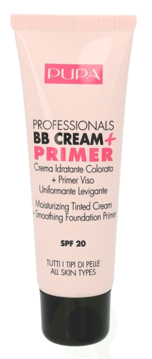 Pupa Milano Pupa Pupa Professionals BB Cream + Primer SPF20 50 ml #001 Nude - All Skin Types i gruppen HELSE OG SKJØNNHET / Makeup / Makeup ansikt / CC/BB Cream hos TP E-commerce Nordic AB (C54841)