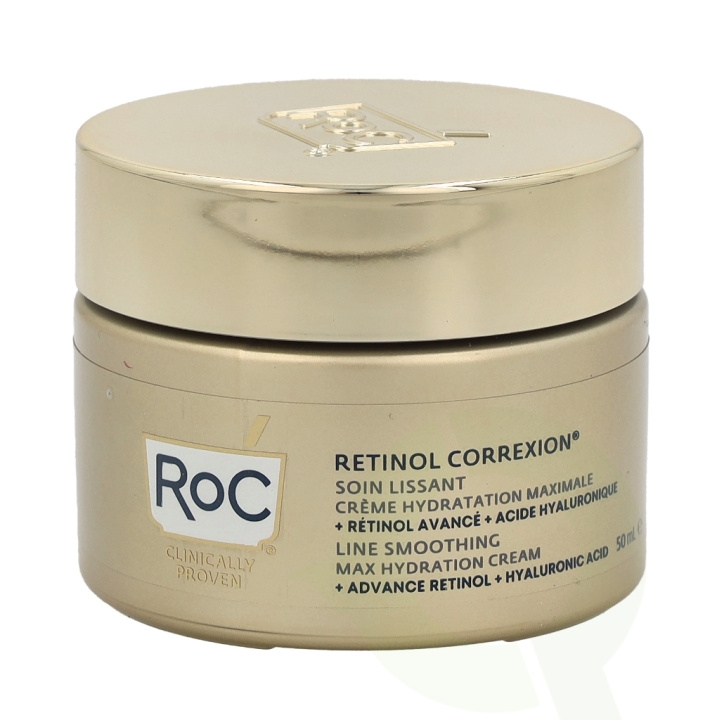 ROC Retinol Correxion Line Smoothing Max Hydration Cream 50 ml i gruppen HELSE OG SKJØNNHET / Hudpleie / Ansikt / Dagkrem hos TP E-commerce Nordic AB (C55003)