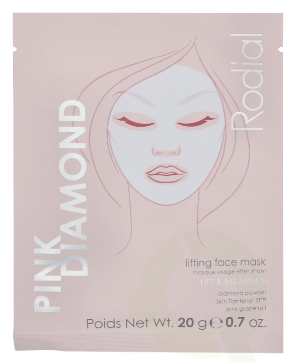 Rodial Pink Diamond Lifting Face Mask 80 gr 4x20gr i gruppen HELSE OG SKJØNNHET / Hudpleie / Ansikt / Masker hos TP E-commerce Nordic AB (C55031)