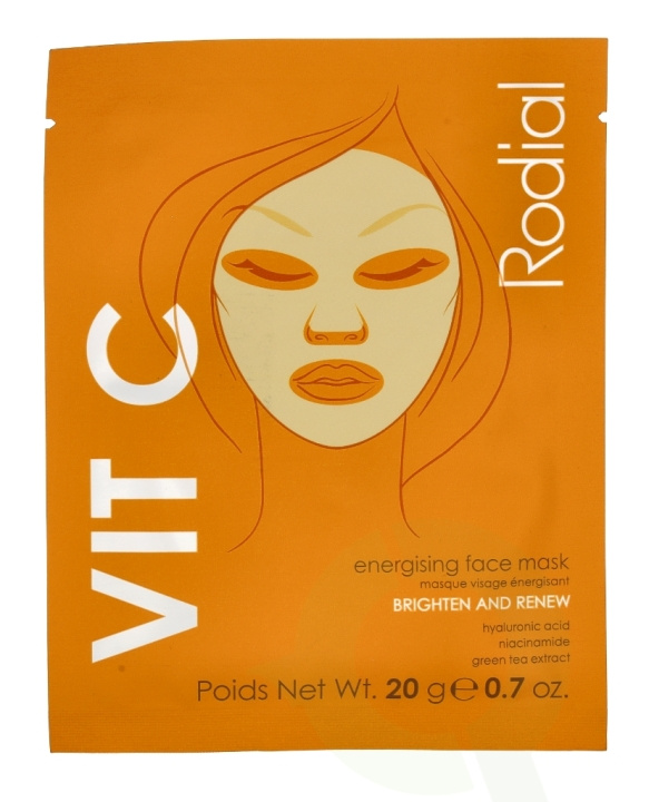 Rodial Vit C Cellulose Sheet Mask 20 ml Brighten And Renew i gruppen HELSE OG SKJØNNHET / Hudpleie / Ansikt / Masker hos TP E-commerce Nordic AB (C55038)