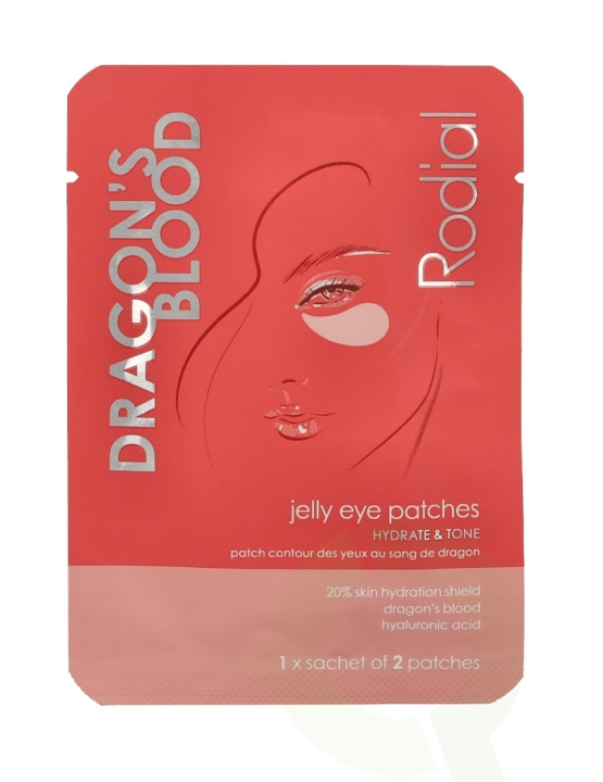 Rodial Dragon\'s Blood Jelly Eye Patche Set 12 g 4x3gr i gruppen HELSE OG SKJØNNHET / Hudpleie / Ansikt / Øyne hos TP E-commerce Nordic AB (C55050)