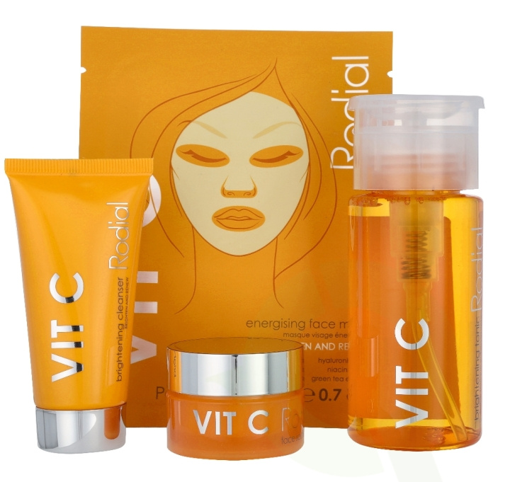 Rodial Vit C Little Luxuries Set 155 ml Brightening Cleanser 20ml/Face SoufflE 15ml/Brightening Tonic 100ml/Energising Face Mask 20ml i gruppen HELSE OG SKJØNNHET / Gavesett / Gavesett for henne hos TP E-commerce Nordic AB (C55079)
