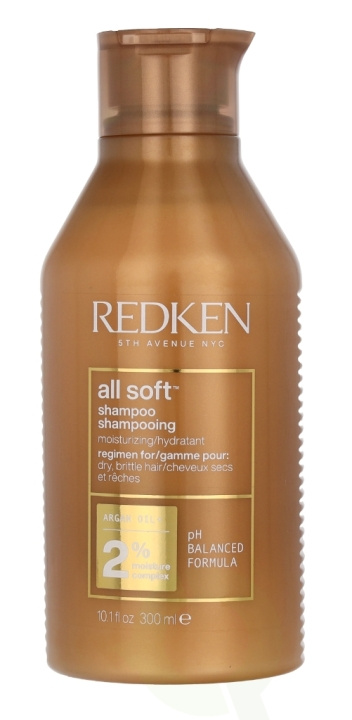 Redken All Soft Shampoo 300 ml For Dry, Brittle Hair i gruppen HELSE OG SKJØNNHET / Hår & styling / Hårpleie / Sjampo hos TP E-commerce Nordic AB (C55126)