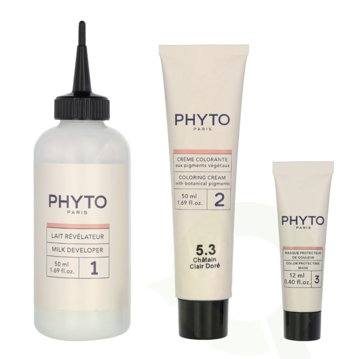 Phyto Phytocolor Permanent Color 112 ml #5.3 Light Golden Brown i gruppen HELSE OG SKJØNNHET / Hår & styling / Hårpleie / Hårfarge / Hårfarge & Fargebombe hos TP E-commerce Nordic AB (C55168)