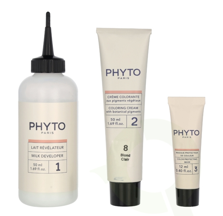 Phyto Phytocolor Permanent Color 112 ml #08 Light Blonde i gruppen HELSE OG SKJØNNHET / Hår & styling / Hårpleie / Hårfarge / Hårfarge & Fargebombe hos TP E-commerce Nordic AB (C55173)