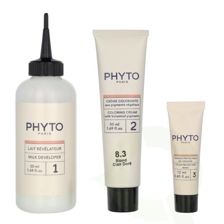 Phyto Phytocolor Permanent Color 112 ml #8.3 Light Golden Blonde i gruppen HELSE OG SKJØNNHET / Hår & styling / Hårpleie / Hårfarge / Hårfarge & Fargebombe hos TP E-commerce Nordic AB (C55174)