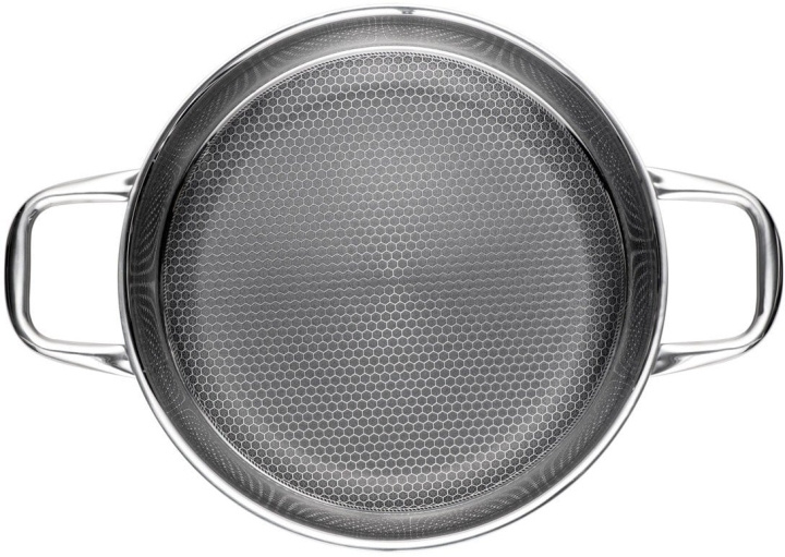 Heirol Pro Steelsafe er en serveringspanne i rustfritt stål med non-stick-belegg, 28 cm. i gruppen HJEM, HUS OG HAGE / Kjøkkenutstyr / Stekepanner hos TP E-commerce Nordic AB (C55210)