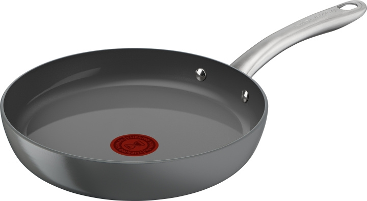 Tefal (RE)NEW+ - stekepanne, 24 cm, keramisk belegg, grå i gruppen HJEM, HUS OG HAGE / Kjøkkenutstyr / Stekepanner hos TP E-commerce Nordic AB (C55349)