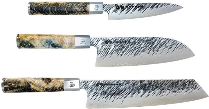Satake Ame knivset, 3st knivar i gruppen HJEM, HUS OG HAGE / Kjøkkenutstyr / Kjøkkenkniver og knivslipere hos TP E-commerce Nordic AB (C55369)
