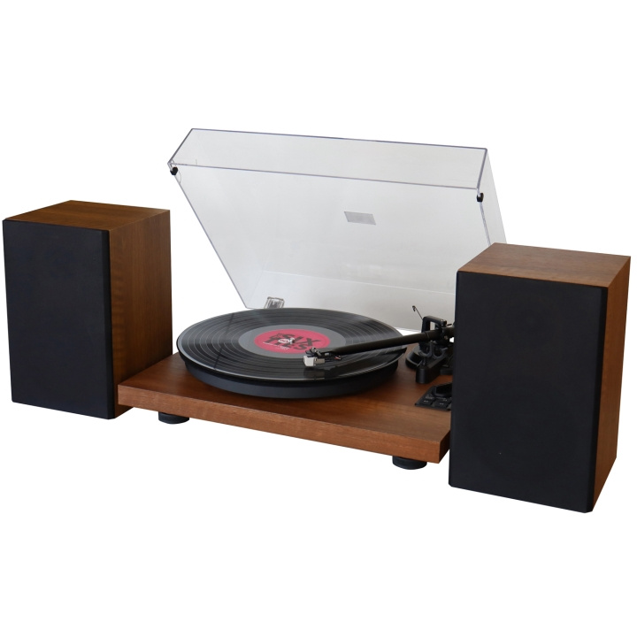Soundmaster PL711BR Platespiller med 2-veis høyttaler Bluetooth i gruppen Elektronikk / Lyd & Bilde / Hjemmekino, HiFi og bærbar / Kompakt Stereo & Platespillere hos TP E-commerce Nordic AB (C55426)