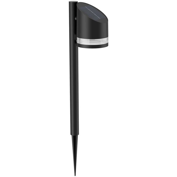 Philips Fyve vinklet solcellelampe med ultraeffektiv LED 200lm svart i gruppen HJEM, HUS OG HAGE / El og belysning / Utendørsbelysning / Solcelle hos TP E-commerce Nordic AB (C55446)