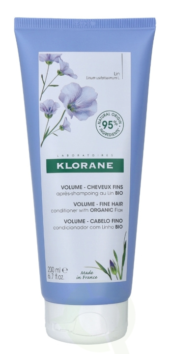 Klorane Volumbalsam med økologisk lin 200 ml for fint hår i gruppen HELSE OG SKJØNNHET / Hår & styling / Hårpleie / Balsam hos TP E-commerce Nordic AB (C55507)