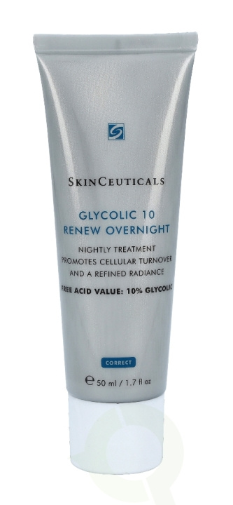 SkinCeuticals Glycolic 10 Renew Overnight Cream 50 ml i gruppen HELSE OG SKJØNNHET / Hudpleie / Ansikt / Nattkrem hos TP E-commerce Nordic AB (C55659)