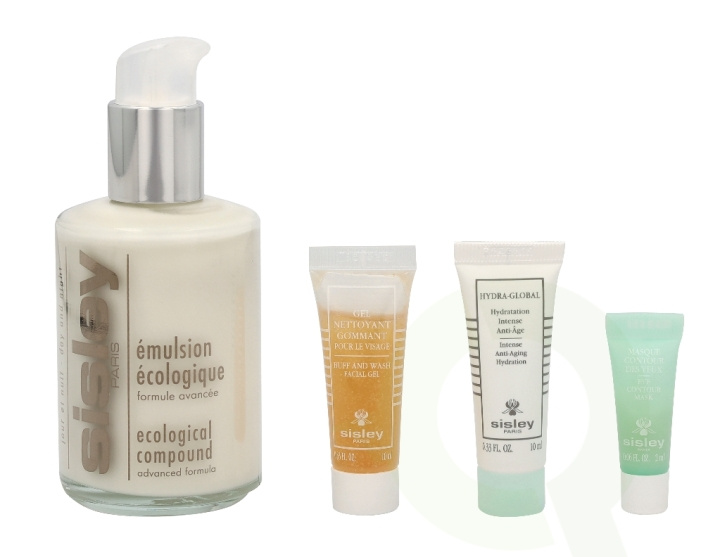 Sisley Økologisk blandingssett 147 ml EC125ml/Buff Wash Gel 10ml/Hydra-Global10ml/Eye Cont.Mask 2ml i gruppen HELSE OG SKJØNNHET / Hudpleie / Ansikt / Dagkrem hos TP E-commerce Nordic AB (C55784)
