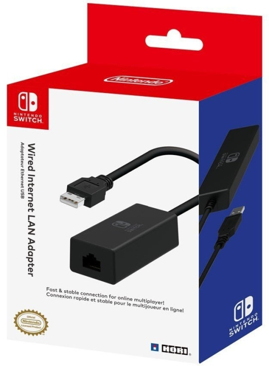 Hori Wired Internet LAN Adapter - nettverksadapter for kablet internettforbindelse, Switch. i gruppen Elektronikk / TV-spill & tilbehør / Nintendo Switch / Tilbehør hos TP E-commerce Nordic AB (C56097)