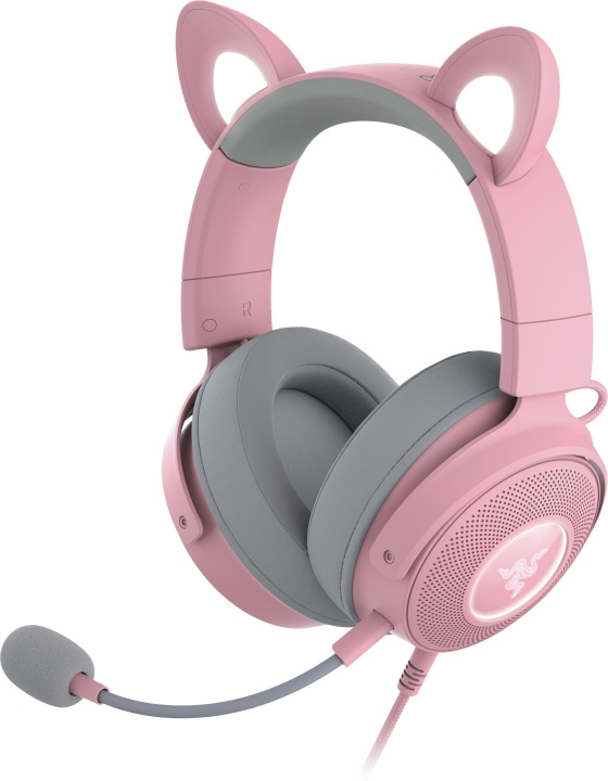 Razer Kraken Kitty V2 Pro Gaming-hodesett, rosa i gruppen Datautstyr / GAMING / Headset hos TP E-commerce Nordic AB (C56123)