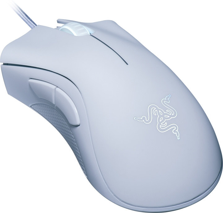 Razer Deathadder Essential spillmus, hvit i gruppen Datautstyr / GAMING / Mus hos TP E-commerce Nordic AB (C56138)