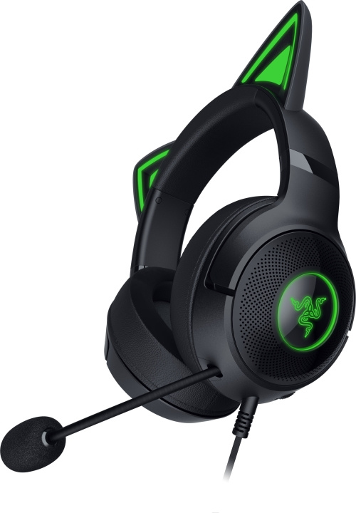 Razer Kraken Kitty V2 Gaming Headset, Svart i gruppen Datautstyr / GAMING / Headset hos TP E-commerce Nordic AB (C56141)