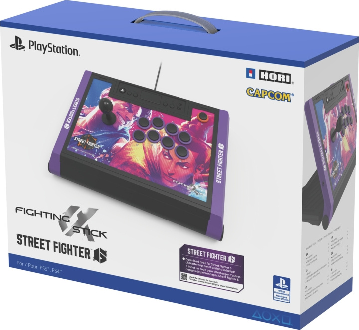 Hori Fighting Stick Alpha - Spelkontroll för Street Fighter 6, PS4 / PS5 / PC i gruppen Elektronikk / TV-spill & tilbehør / Sony PlayStation 5 hos TP E-commerce Nordic AB (C56163)