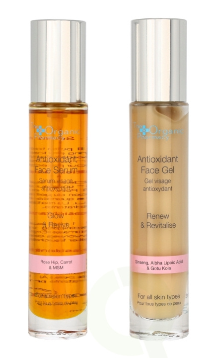 The Organic Pharmacy Antioksidant Duo Set 70 ml Serum 35 ml/Gel 35 ml/For alle hudtyper i gruppen HELSE OG SKJØNNHET / Hudpleie / Ansikt / Hudserum hos TP E-commerce Nordic AB (C56208)