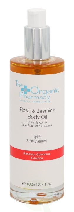 The Organic Pharmacy Rose & Jasmine Body Oil 100 ml Rosehip Canlendula & Jojoba i gruppen HELSE OG SKJØNNHET / Hudpleie / Kroppspleie / Kroppsolje hos TP E-commerce Nordic AB (C56232)
