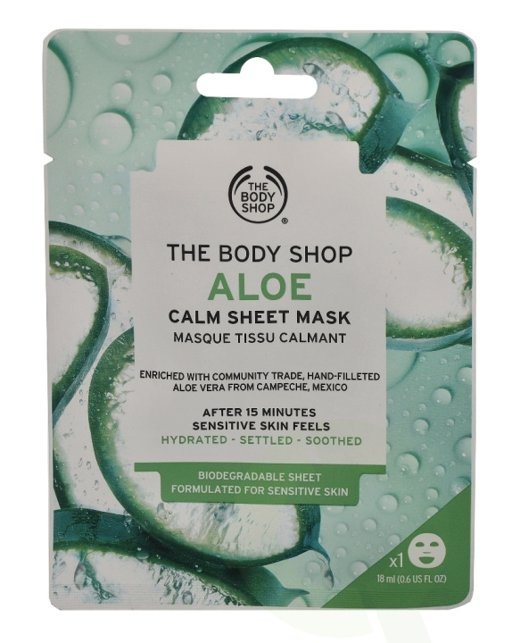 The Body Shop Sheet Mask 18 ml Calm - Aloe i gruppen HELSE OG SKJØNNHET / Hudpleie / Ansikt / Masker hos TP E-commerce Nordic AB (C56335)