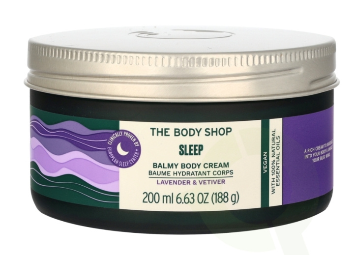 The Body Shop Sleep Body Cream 200 ml Lavender & Vetiver i gruppen HELSE OG SKJØNNHET / Hudpleie / Kroppspleie / Body lotion hos TP E-commerce Nordic AB (C56354)
