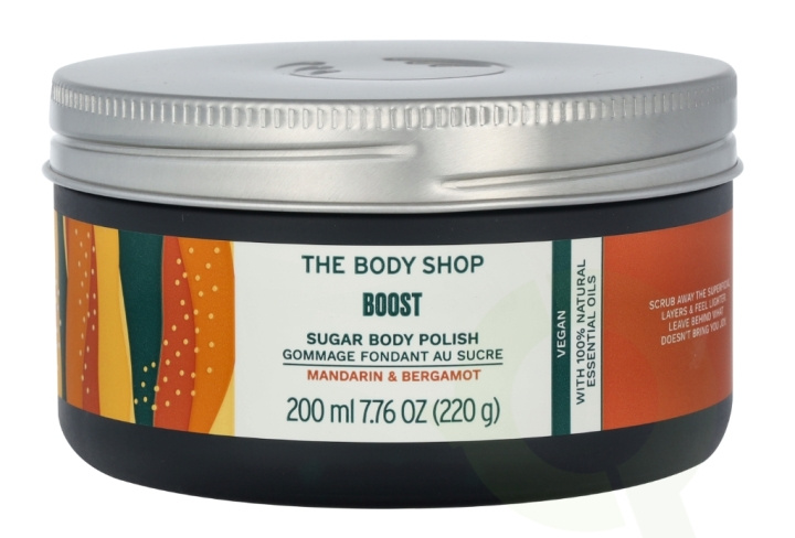 The Body Shop Boost Sugar Body Polish 200 ml Mandarin & Bergamot i gruppen HELSE OG SKJØNNHET / Hudpleie / Ansikt / Skrubb/peeling hos TP E-commerce Nordic AB (C56357)