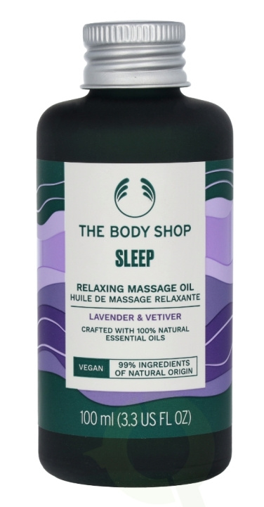 The Body Shop Søvnavslappende massasjeolje 100 ml Lavendel & Vetiver i gruppen HELSE OG SKJØNNHET / Hudpleie / Kroppspleie / Kroppsolje hos TP E-commerce Nordic AB (C56372)
