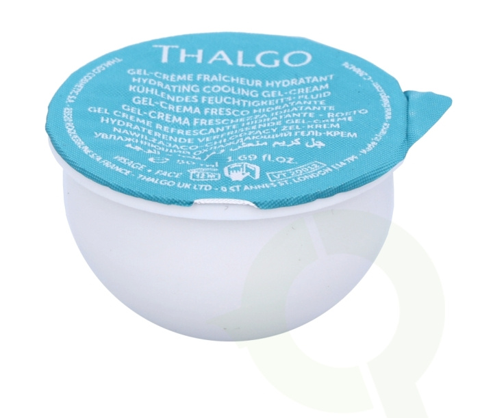 Thalgo Source Marine Hydrating Cooling Gel-Cream - Refill 50 ml Dehydrated Skin i gruppen HELSE OG SKJØNNHET / Hudpleie / Ansikt / Ansiktskrem hos TP E-commerce Nordic AB (C56463)