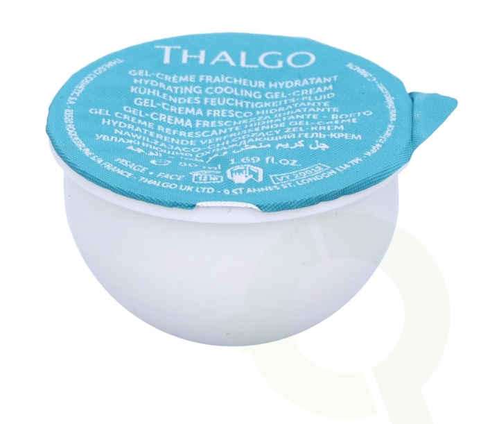 Thalgo Source Marine Hydrating Cooling Gel-Cream - Refill 50 ml Dehydrert hud i gruppen HELSE OG SKJØNNHET / Hudpleie / Ansikt / Dagkrem hos TP E-commerce Nordic AB (C56463)