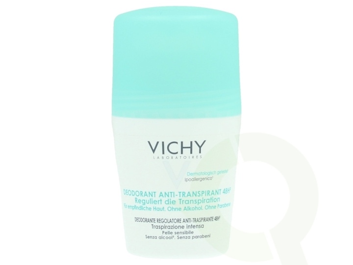 Vichy 48Hr Anti-Perspirant Roll-On 50 ml Sensitive Skin - Alcohol Free i gruppen HELSE OG SKJØNNHET / Duft og parfyme / Deodorant / Deo for henne hos TP E-commerce Nordic AB (C56602)