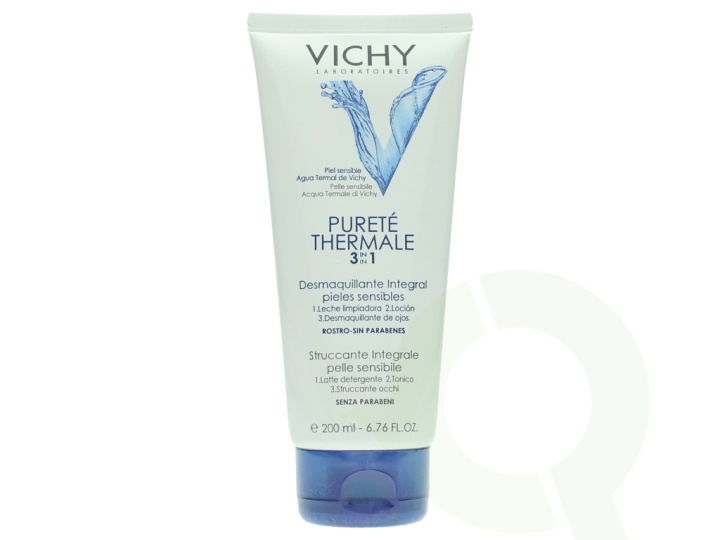 Vichy Purete Thermale 3In1 One Step Cleanser 200 ml Sensitive Skin - 1.Cleansing Milk, 2.Toner, 3.Eye Make-up Remover i gruppen HELSE OG SKJØNNHET / Hudpleie / Ansikt / Rengjøring hos TP E-commerce Nordic AB (C56603)