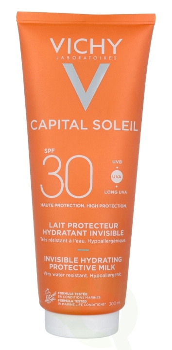 Vichy Capital Soleil Fresh Protective Milk SPF30 300 ml i gruppen HELSE OG SKJØNNHET / Hudpleie / Soling / Solkrem hos TP E-commerce Nordic AB (C56628)