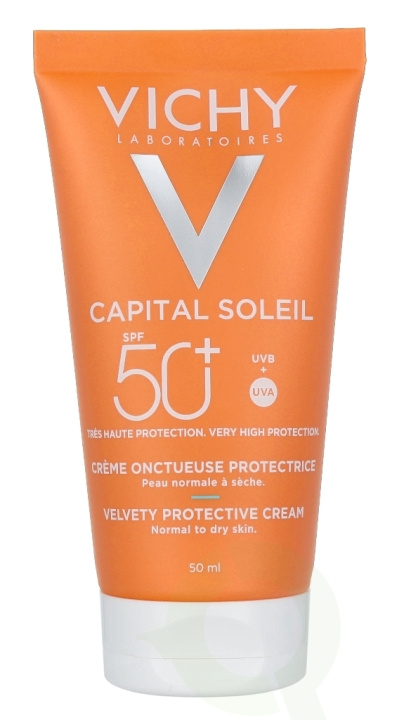 Vichy Ideal Soleil Velvety Cream Complexion SPF50 50 ml Waterproof i gruppen HELSE OG SKJØNNHET / Hudpleie / Soling / Solkrem hos TP E-commerce Nordic AB (C56630)