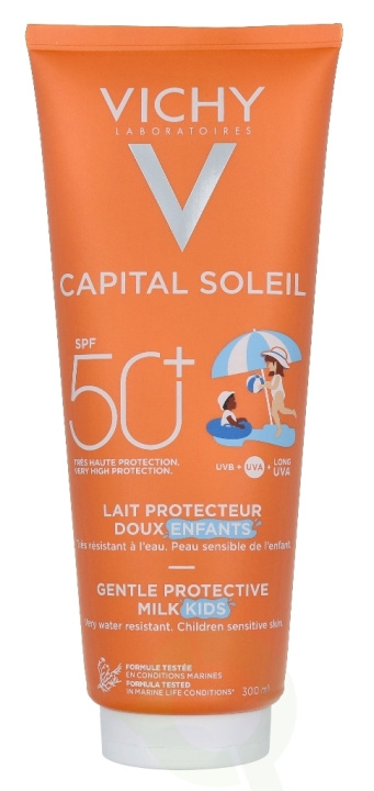 Vichy Ideal Soleil Kids Gentle Milk SPF50+ 300 ml i gruppen HELSE OG SKJØNNHET / Hudpleie / Soling / Solkrem hos TP E-commerce Nordic AB (C56638)