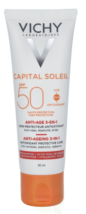 Vichy Soleil Anti-Age Face SPF50 50 ml i gruppen HELSE OG SKJØNNHET / Hudpleie / Soling / Solkrem hos TP E-commerce Nordic AB (C56651)