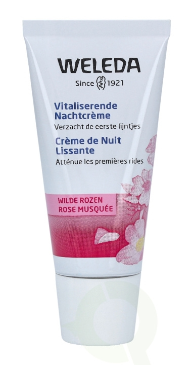 Weleda Wild Rose Smoothing Night Cream 30 ml All Skin Types i gruppen HELSE OG SKJØNNHET / Hudpleie / Ansikt / Ansiktskrem hos TP E-commerce Nordic AB (C56694)