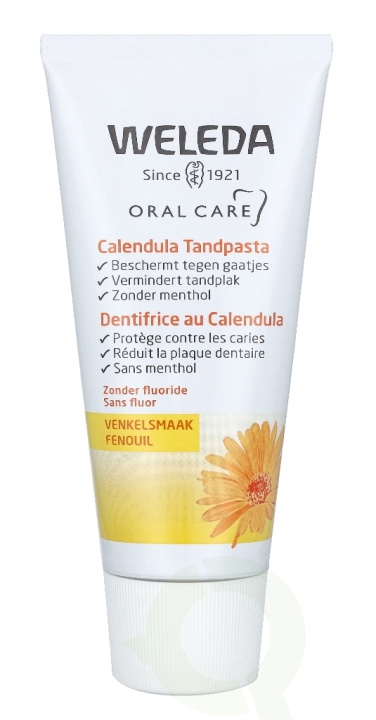 Weleda Calendula Toothpaste 75 ml i gruppen HELSE OG SKJØNNHET / Munnpleie / Elektriske tannbørster tilbehør hos TP E-commerce Nordic AB (C56762)