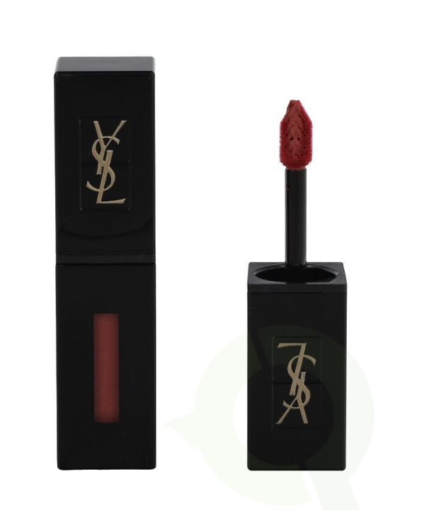 Yves Saint Laurent YSL Rouge Pur Couture Vernis A Levres Vinyl Creamy Lip Stain 5.5 ml #407 Carmin Session i gruppen HELSE OG SKJØNNHET / Makeup / Lepper / Lipgloss / Plumper hos TP E-commerce Nordic AB (C56800)