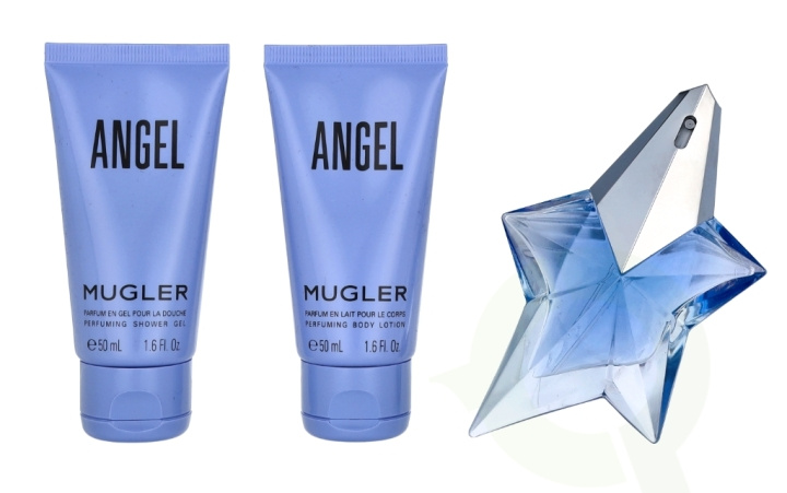 Thierry Mugler Angel Giftset 125 ml Edp Spray 25ml/Body Lotion 50ml/Shower Gel 50ml i gruppen HELSE OG SKJØNNHET / Gavesett / Gavesett for henne hos TP E-commerce Nordic AB (C56816)