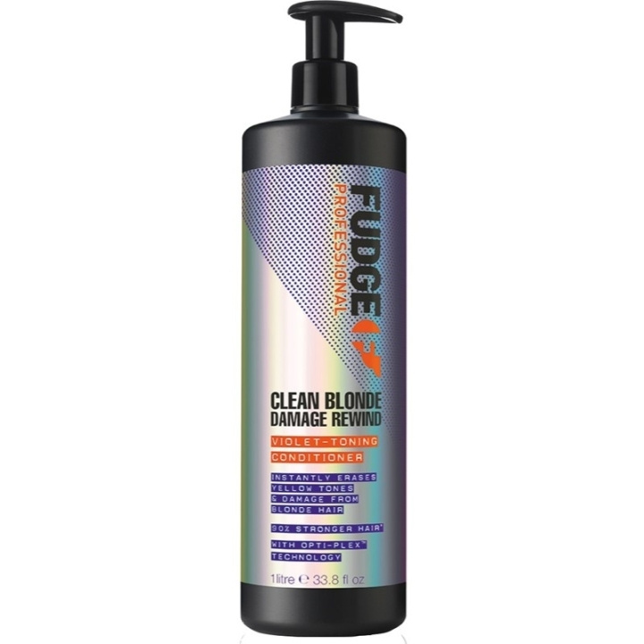 Fudge Clean Blonde Damage Rewind Violet-Toning Conditioner 1000 ml i gruppen HELSE OG SKJØNNHET / Hår & styling / Hårpleie / Balsam hos TP E-commerce Nordic AB (C56988)