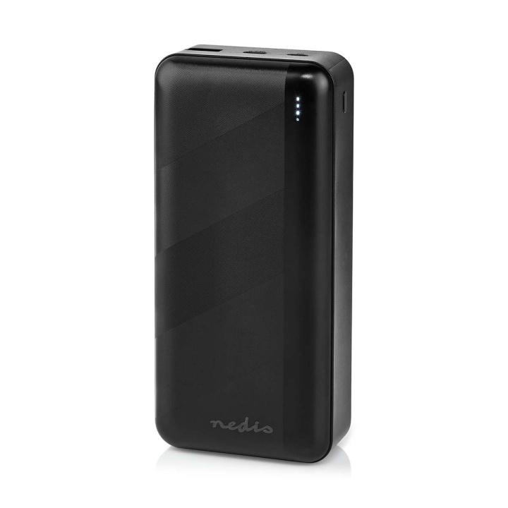 Nedis Power Bank | 30000 mAh | 1.5 / 2.0 / 3.0 A | Antall utganger: 2 | Utgangstilkobling: 1x USB-A / 1x USB-C™ | Inngangstilkobling: 1x Micro USB / 1x USB-C™ | PD3.0 20W | Lithium-Polymer i gruppen SMARTTELEFON & NETTBRETT / Ladere og Kabler / Powerbanks hos TP E-commerce Nordic AB (C57001)