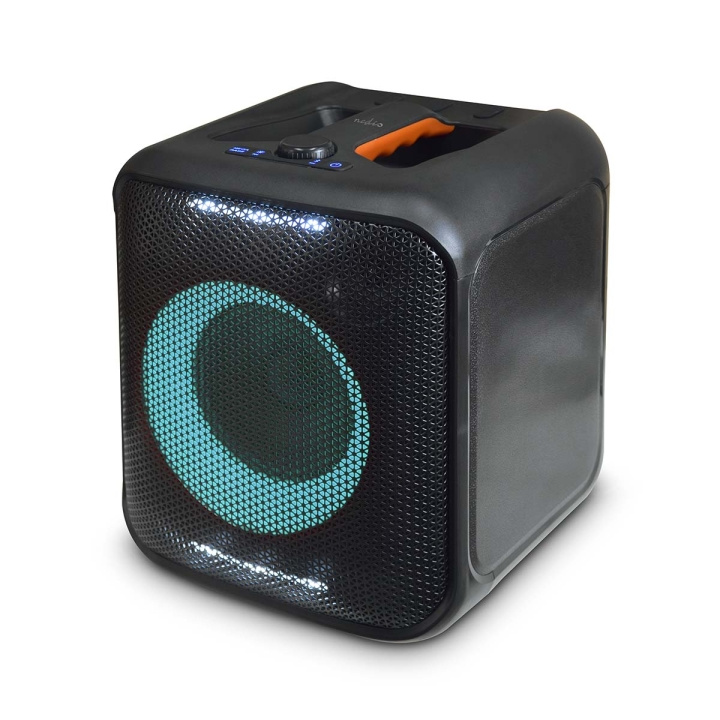 Nedis Bluetooth® Party Speaker | Maksimal batteritid: 5 timer | 150 W | Bære håndtak | Party lys | Linkable | Equalizer | Oransje / Sort i gruppen Elektronikk / Lyd & Bilde / Høyttalere & tilbehør / Bluetooth-høyttalere / Bærbare høyttalere hos TP E-commerce Nordic AB (C57039)