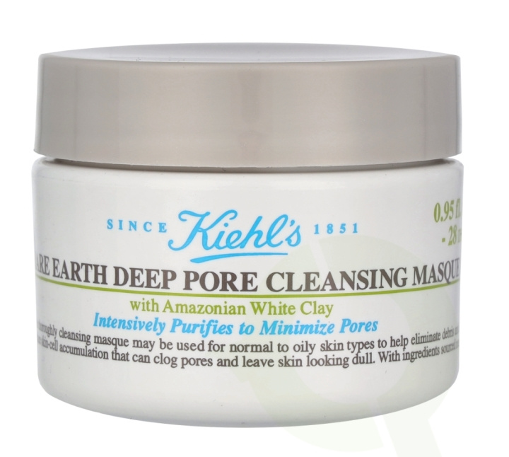 Kiehl\'s Rare Earth Deep Pore Cleansing Masque 28 ml i gruppen HELSE OG SKJØNNHET / Hudpleie / Ansikt / Dagkrem hos TP E-commerce Nordic AB (C57048)
