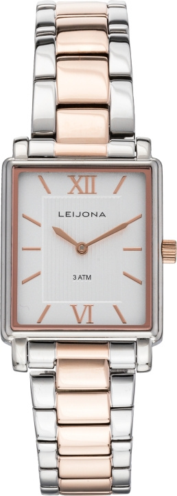 Leijona 5171-4344 - armbåndsur, 24 mm, sølv/roségull i gruppen SPORT, FRITID & HOBBY / Tilbehør / Klokker hos TP E-commerce Nordic AB (C57119)