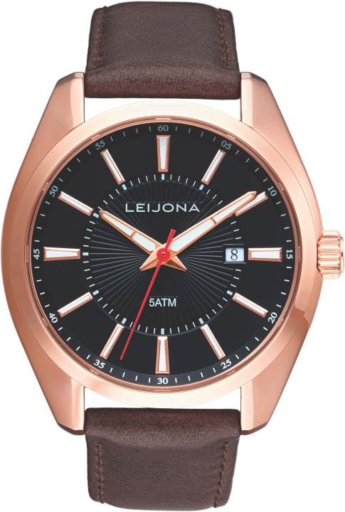 Leijona 5020-2421 armbåndsur, 41,5 mm, rosa gull i gruppen SPORT, FRITID & HOBBY / Tilbehør / Klokker hos TP E-commerce Nordic AB (C57162)