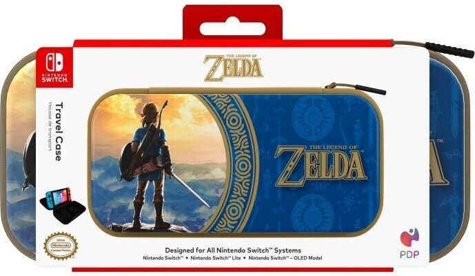 PDP Gaming Reiseveske - Hyrule Blue - transportveske, Switch i gruppen Elektronikk / TV-spill & tilbehør / Nintendo Switch / Tilbehør hos TP E-commerce Nordic AB (C57277)