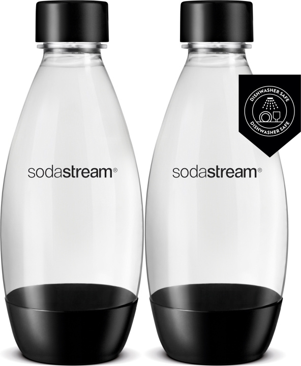 Sodastream DWS Fuse dricksflaska, svart, 2 st i gruppen HJEM, HUS OG HAGE / Husholdningsapparater / Vann og juice / Kullsyremaskin / Tilbehør hos TP E-commerce Nordic AB (C57319)